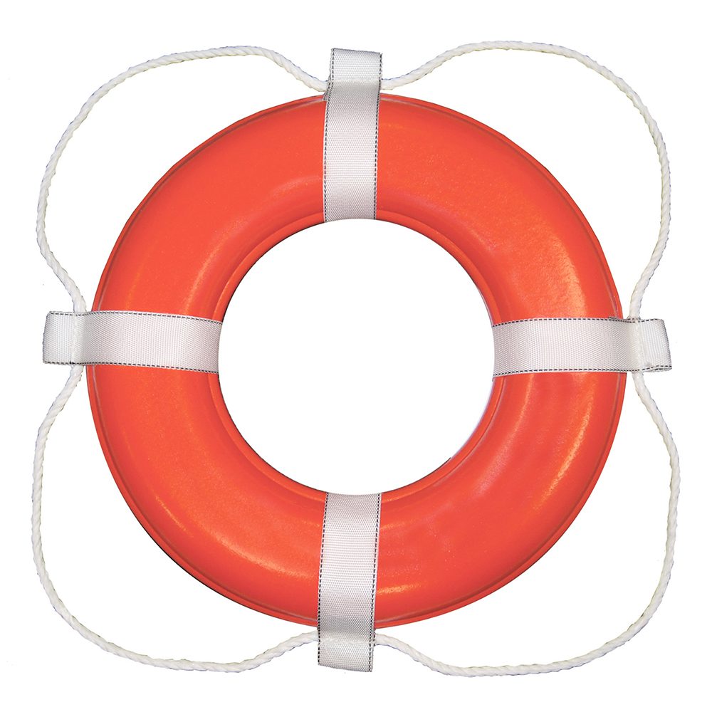 Taylor Made Foam Ring Buoy - Orange w/White Rope - Mid-Atlantic